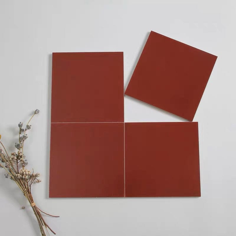 Little Lady Series - Red Dress Satin 300x300mm Ceramic Tile
