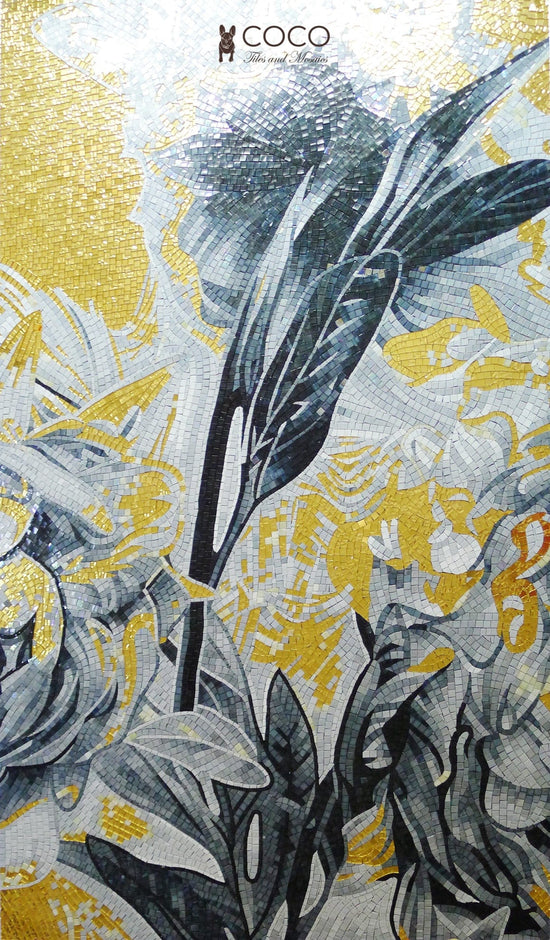 Lustre and Leaf Mosaic Art