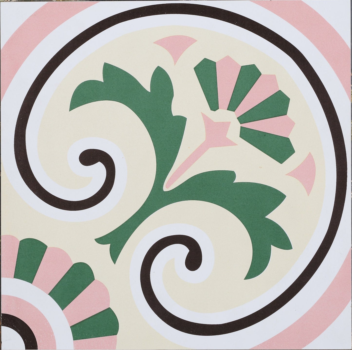Pink Lovers Series - Garden Swing Satin 300x300mm Ceramic Tile