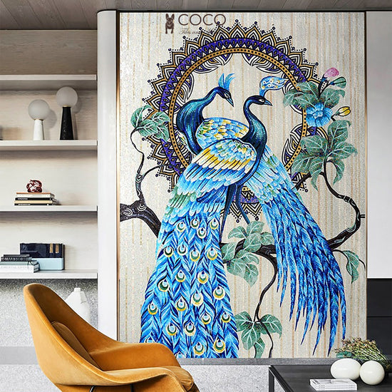 Artistic Mosaic - Peacock - With You For An Eternity