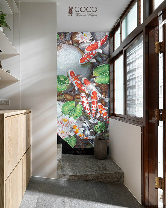 Artistic Mosaic - Fish - Koi