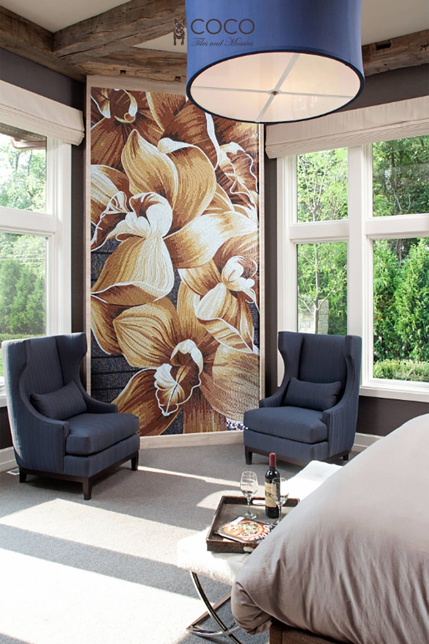 Artistic Mosaic - Giant Flowers - Magnolia