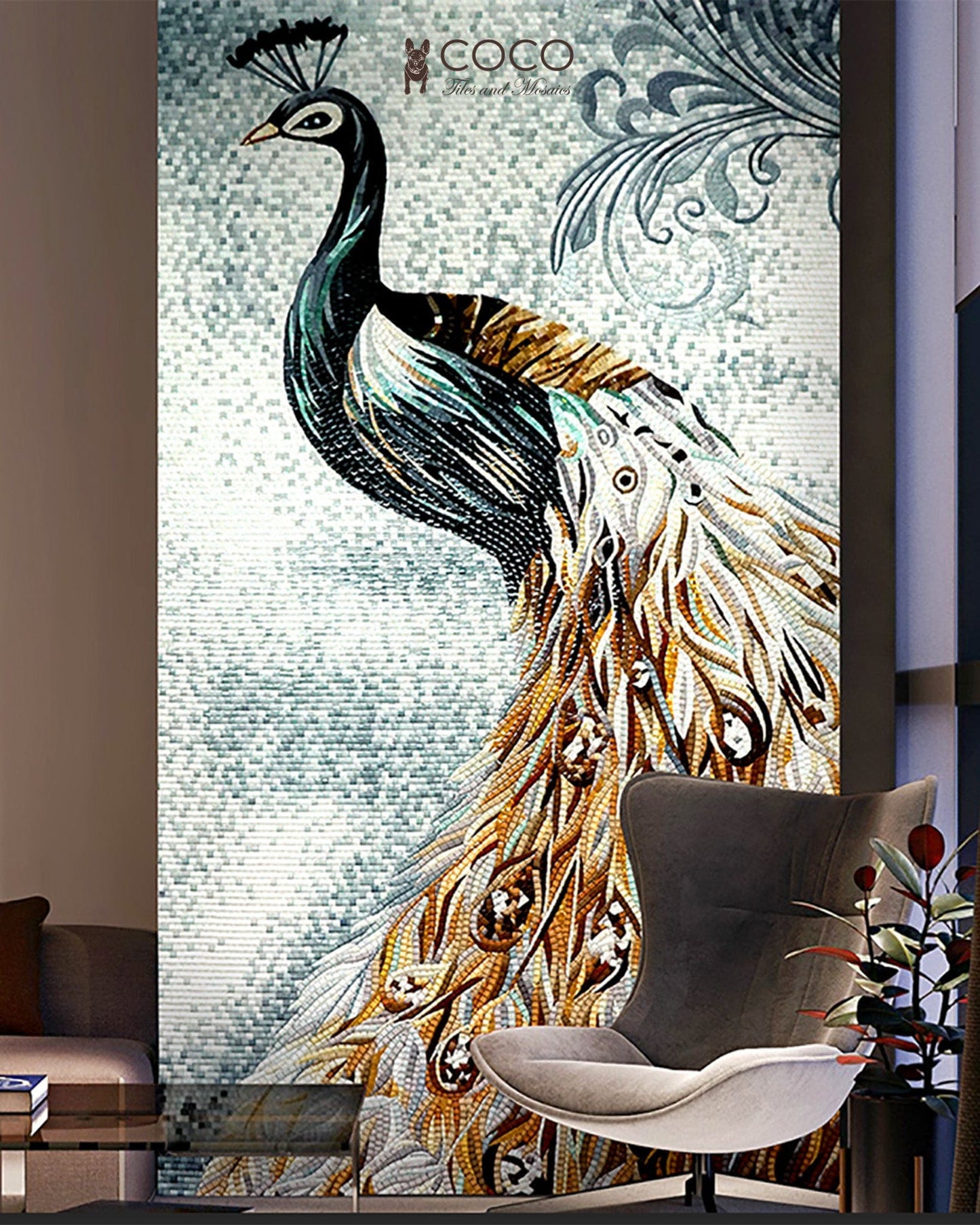 Artistic Mosaic - Birds - Elegant Living