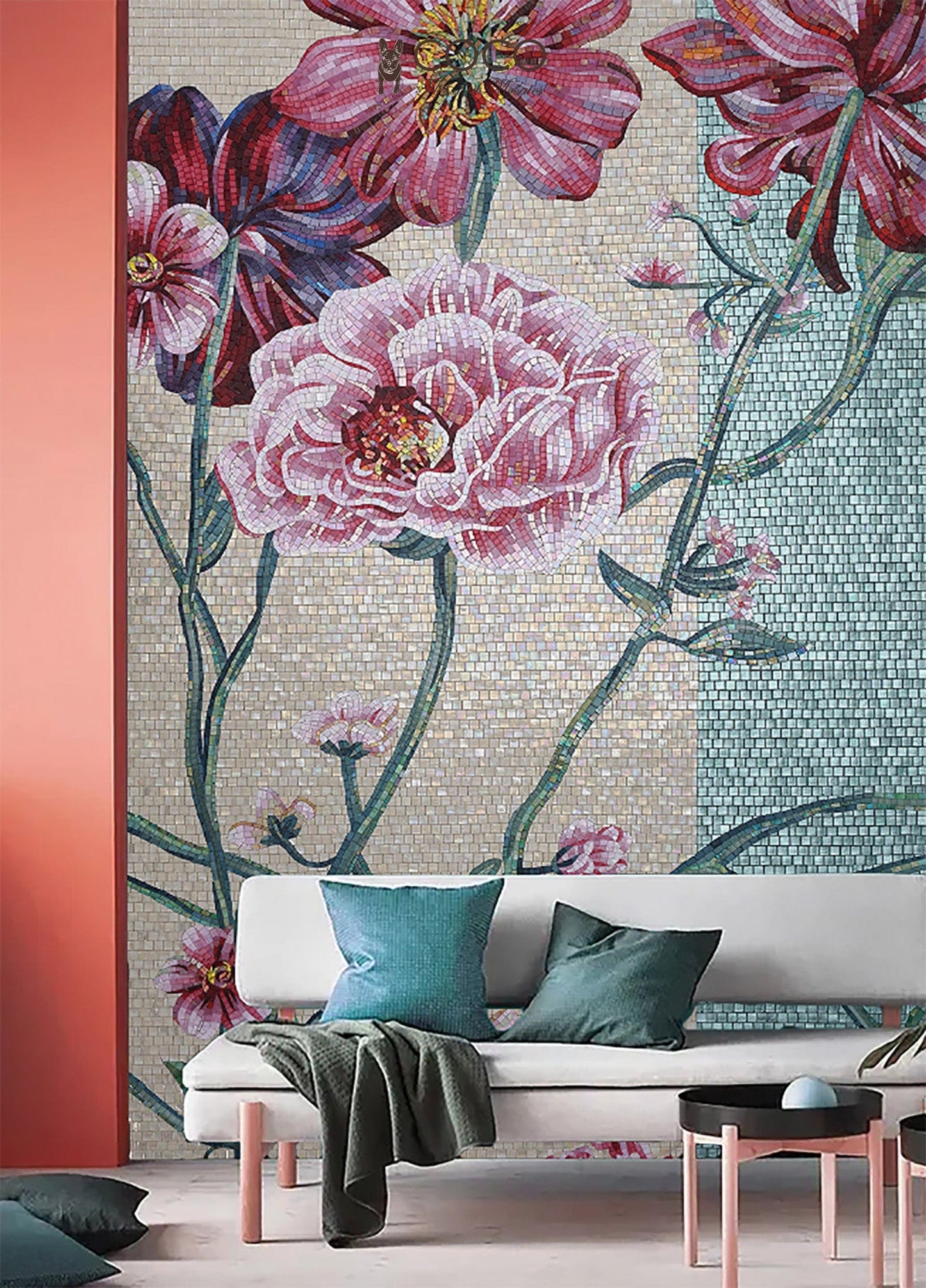 Mosaic Art - Giant Flowers - A World Of Beauty