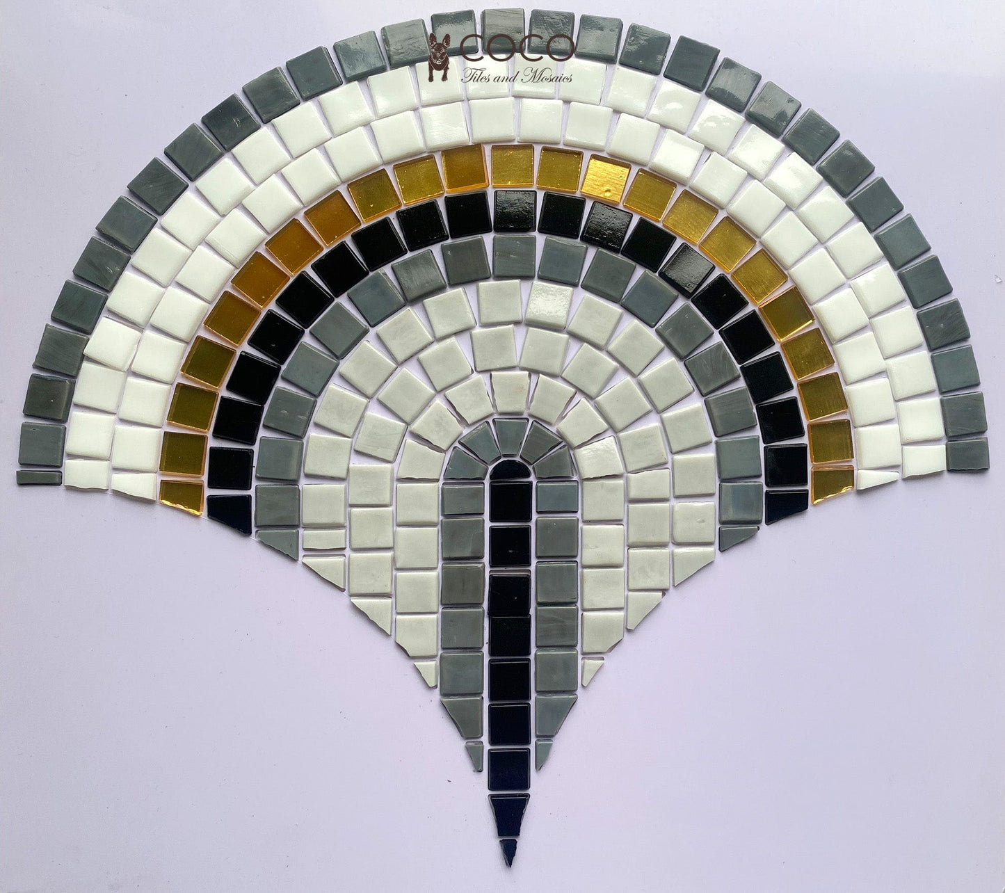 Midnight Moon Arc Mosaic Art