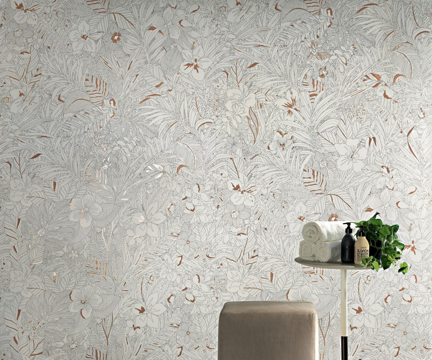 Wonderland Series - Coral Jungle Satin 500x1200mm Ceramic Tile