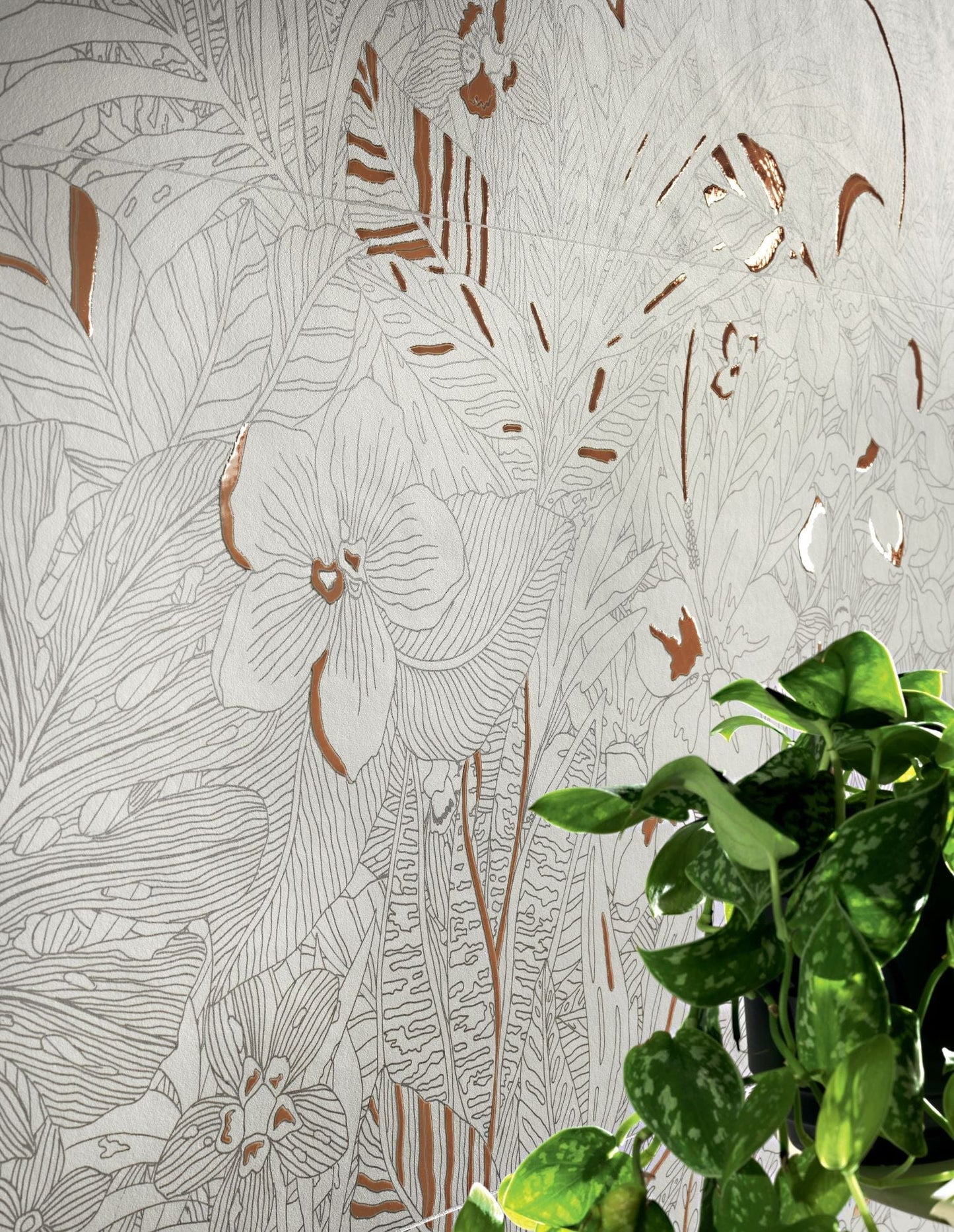 Wonderland Series - Coral Jungle Satin 500x1200mm Ceramic Tile