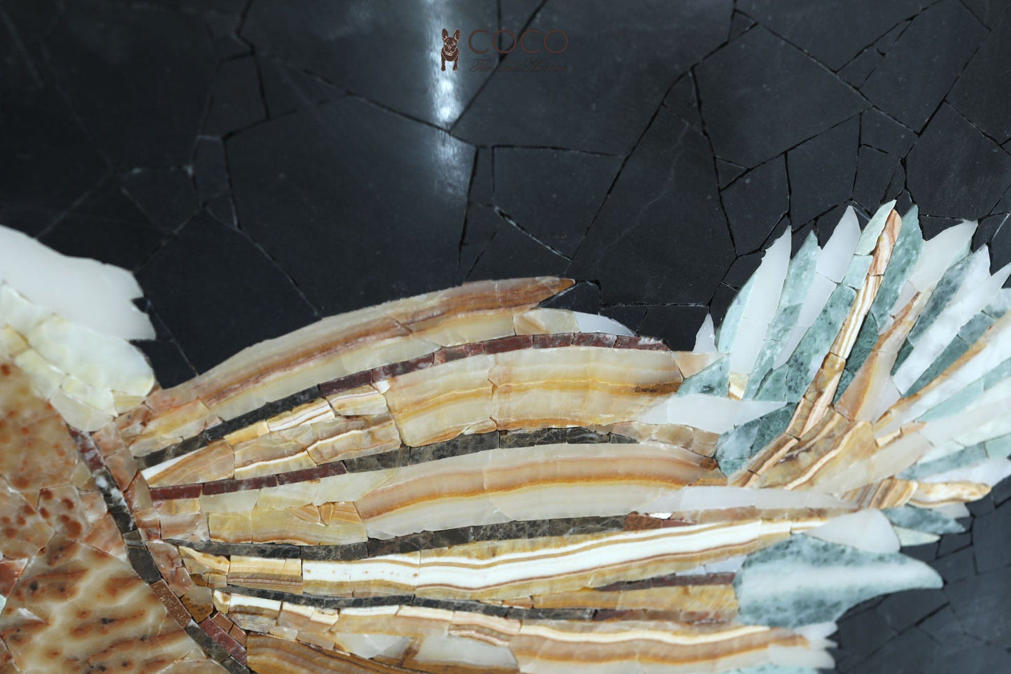 Mystic Flarefish Stone Mosaic Art