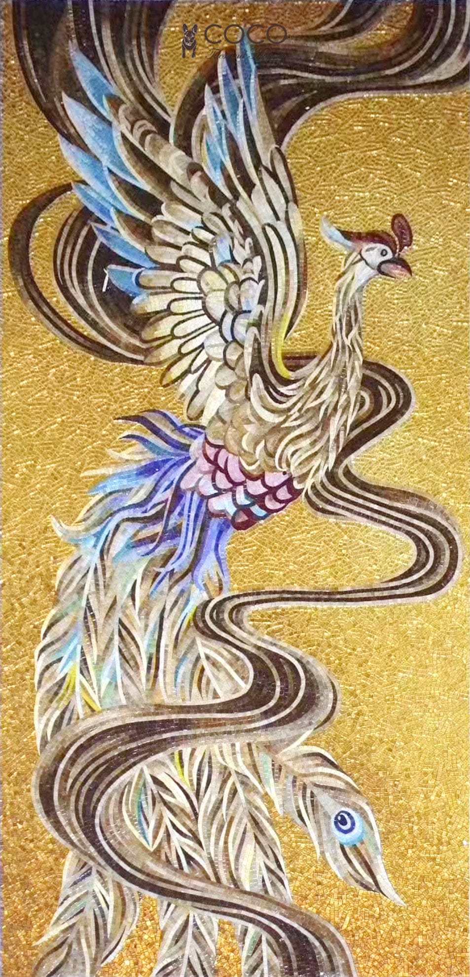 Phoenix Rising Mosaic Wall Art