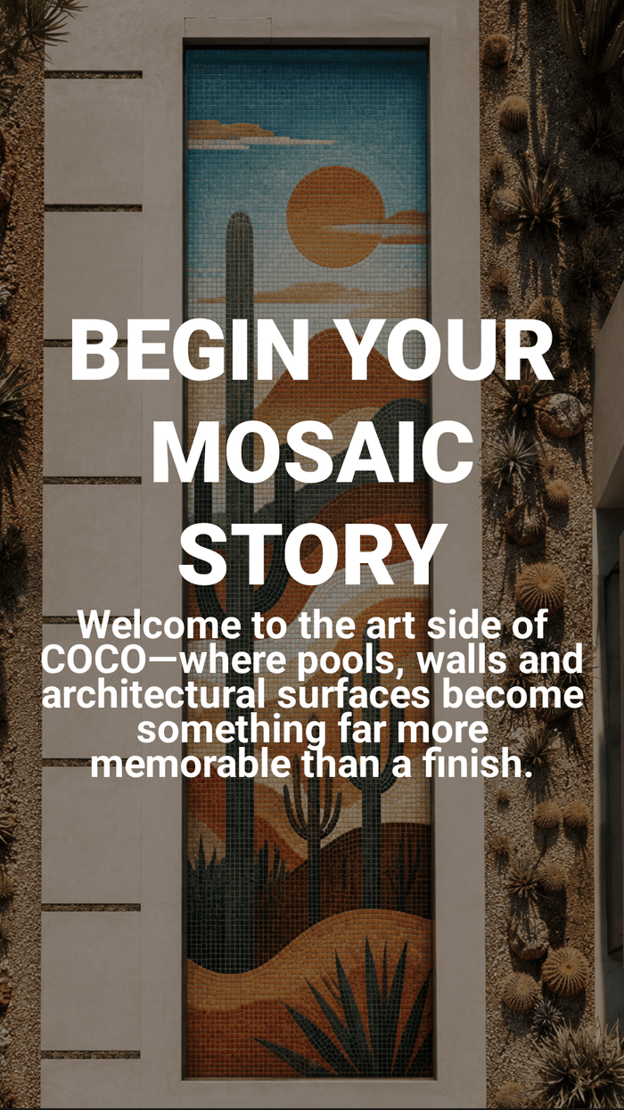 Pool Mosaic Art — handcrafted mosaic mural