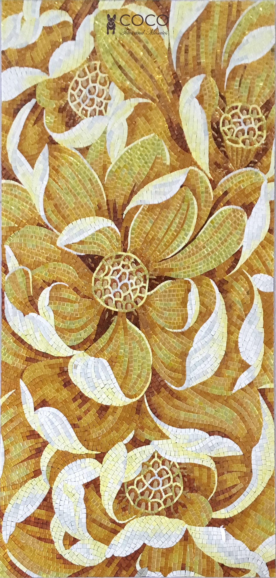 Radiance in Bloom Flower Mosaic Art