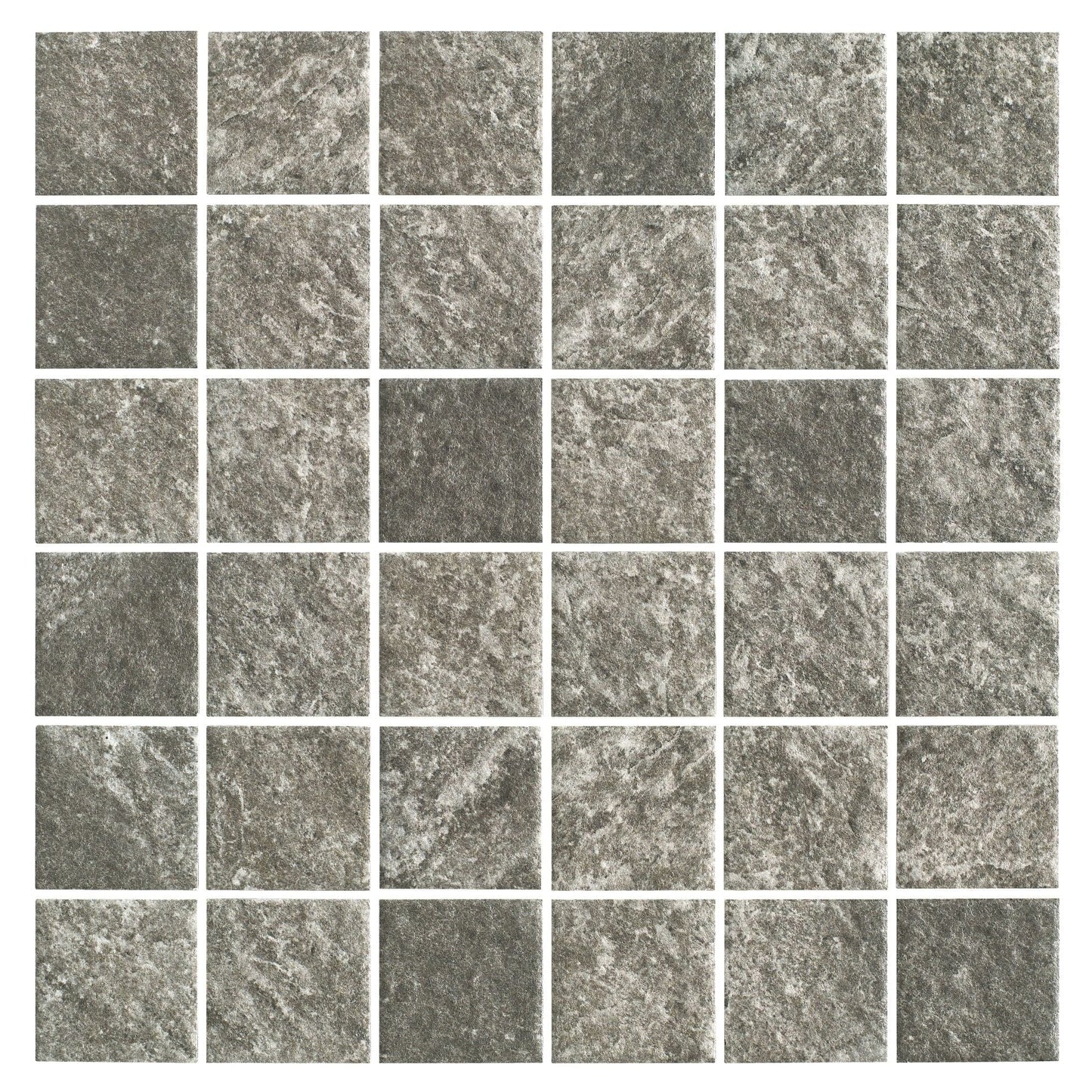 Earth Story Series - Silver Naturale Matte 48x48mm Mosaic Tile