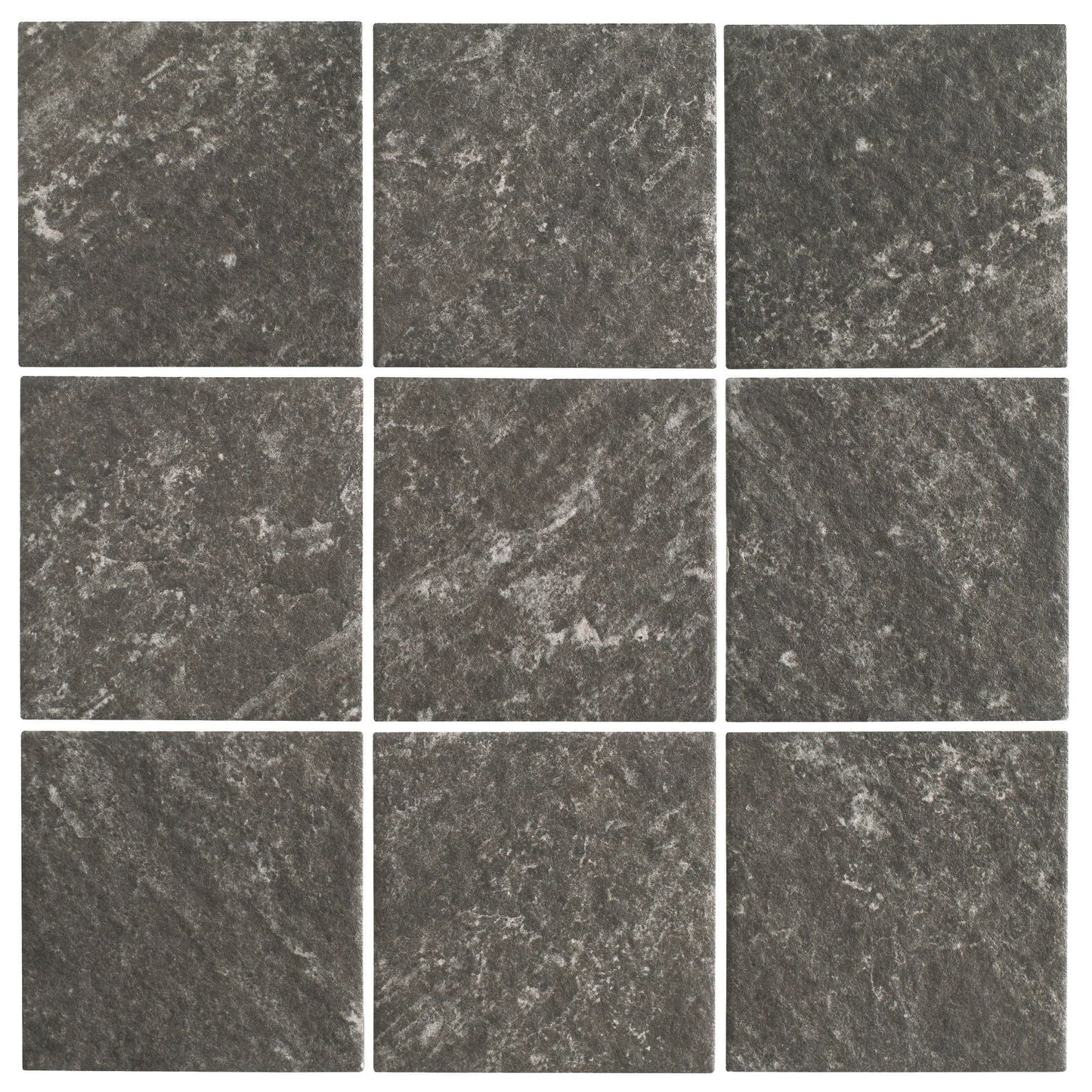 Cut Sample - Earth Story Series - Graphite Naturale 97x97mm Mosaic Tile (Cut Size: Approx. 194x291 mm)