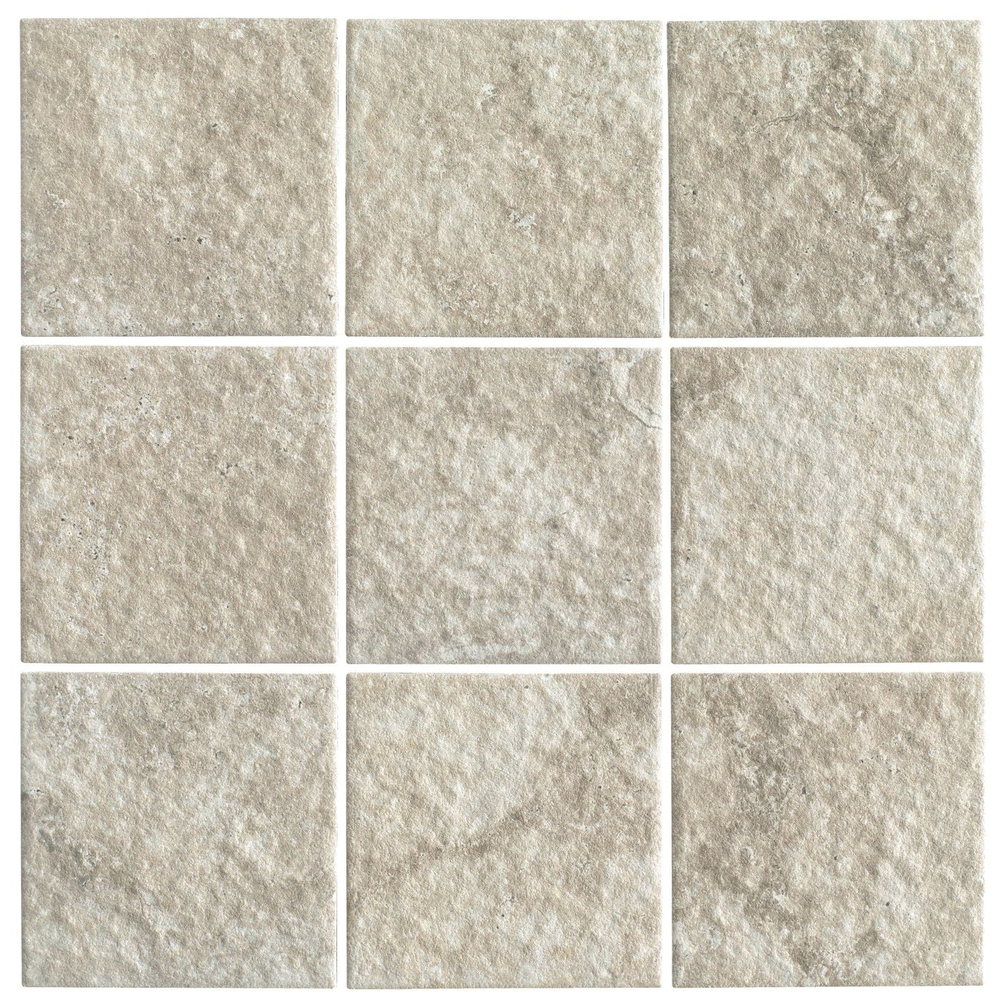 Cut Sample - Hidden Gem Series - Chalk Naturale 97x97mm Mosaic Tile (Cut Size: Approx. 194x291 mm)