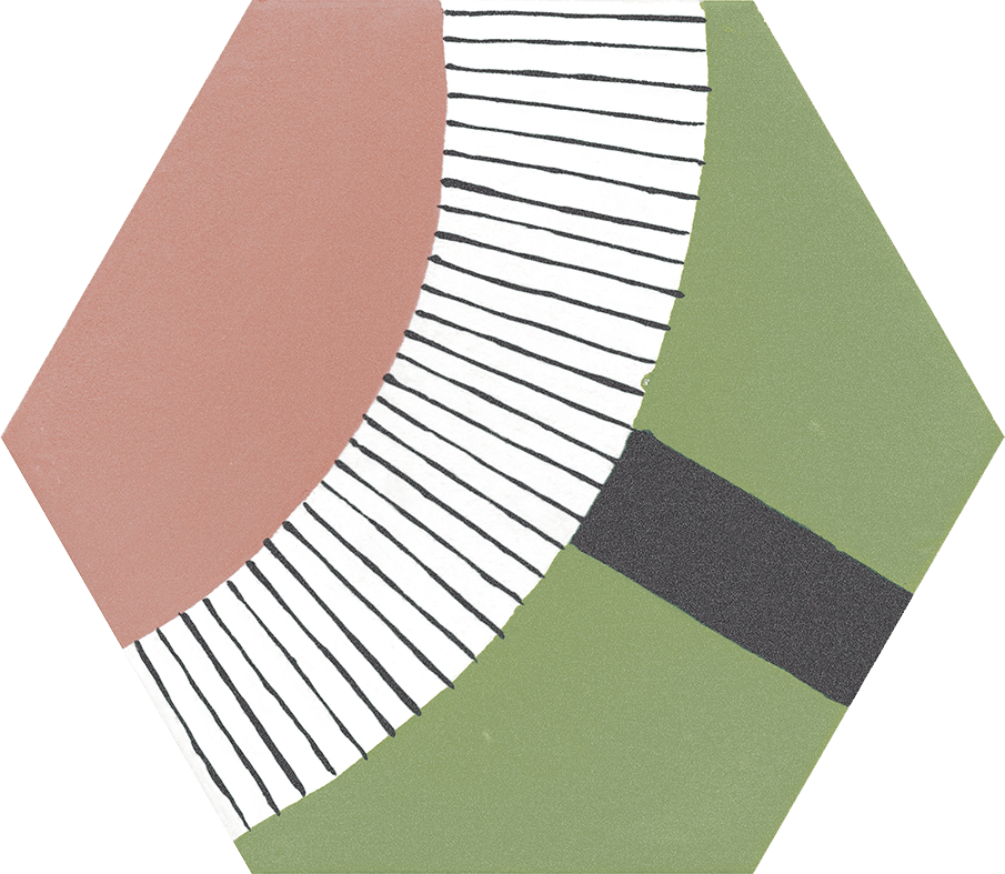 KaleidoCraft Series - Spring Fusion Natural 250x290mm Hexagon Porcelain Tile