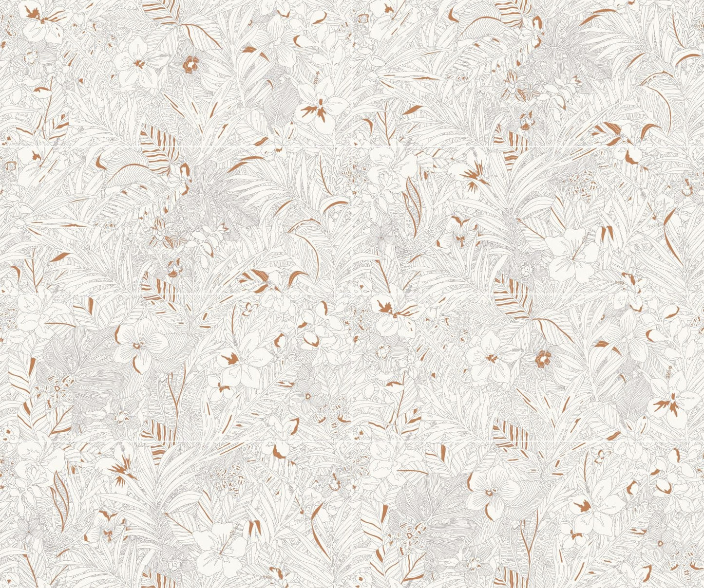 Wonderland Series - Coral Jungle Satin 500x1200mm Ceramic Tile