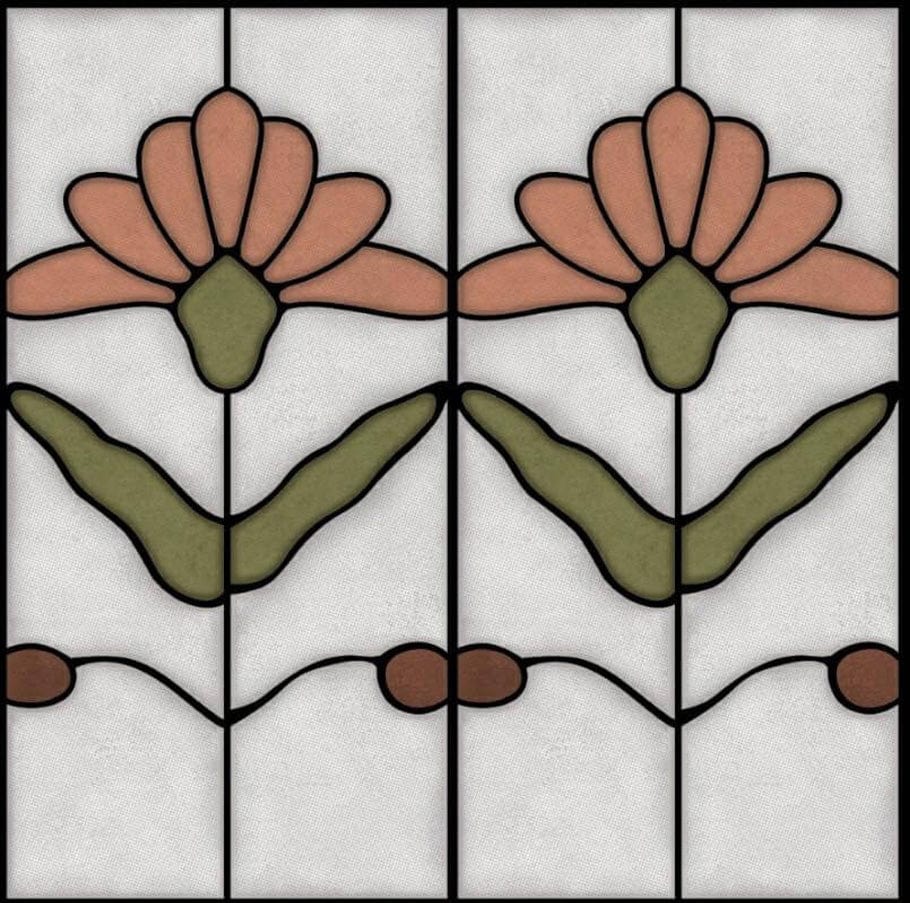 Art Nouveau Series - Poetic Form Pearl Satin 150x300mm Ceramic Tile