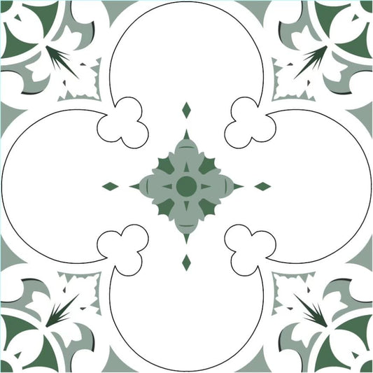 Forever Classic Series - Fairytale Green Satin 300x300mm Ceramic Tile