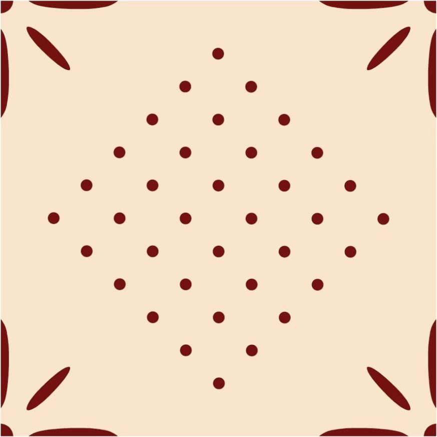 Full-Size Sample - Little Lady Series - Laddie 300x300mm Ceramic Tile