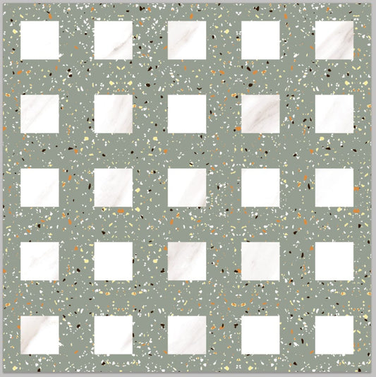 Living Style Series - Diamond and Gold Satin 300x300mm Ceramic Tile
