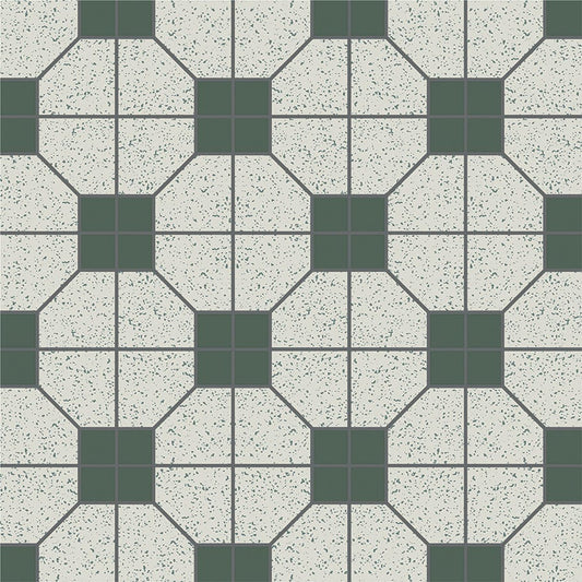 Retro Metro Series - Yesteryear (Green) 300x300mm Ceramic Tile
