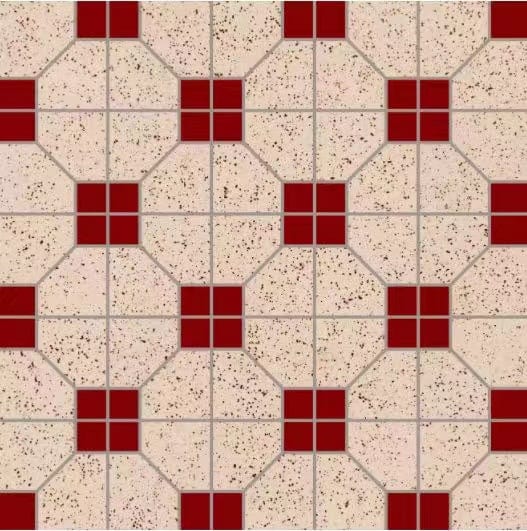 Full-Size Sample - Retro Metro Series - Yesteryear (Red) 300x300mm Ceramic Tile