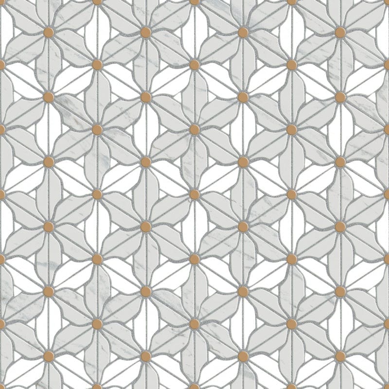 Retro Metro Series - Valley of Life Day Bloom Satin 300x300mm Ceramic Tile