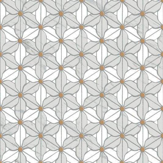 Retro Metro Series - Valley of Life Day Bloom Satin 300x300mm Ceramic Tile