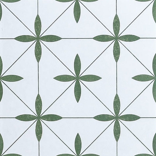 Retro Metro Series - Botanica Belle Satin 300x300mm Ceramic Tile