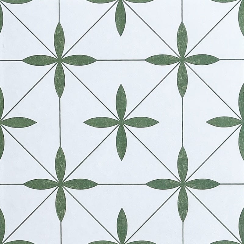 Full-Size Sample - Retro Metro Series - Botanica Belle 300x300mm Ceramic Tile