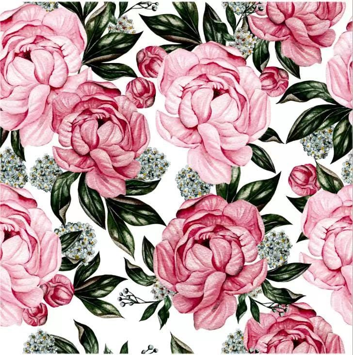 Red Room Series - Queen of Bloom Satin 300x300mm Ceramic Tile