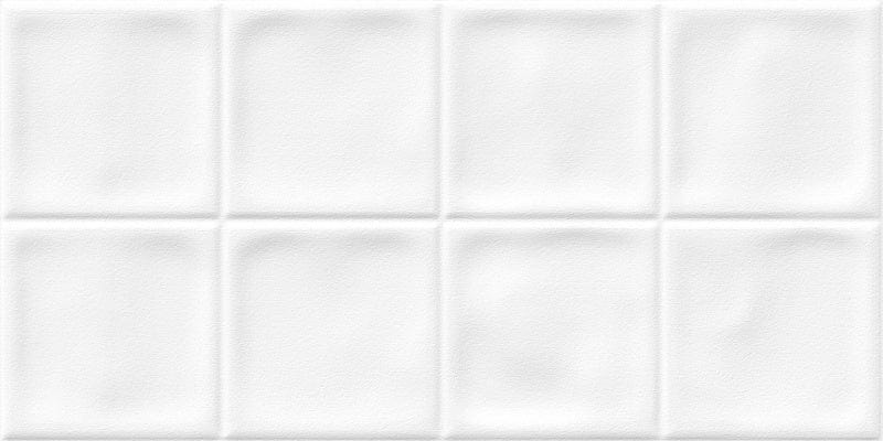 Minimalist Muse Series - Square Impressions Set 1 Snow Veil Satin 300x600mm Porcelain Tile