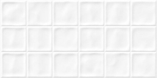 Minimalist Muse Series - Square Impressions Set 2 Snow Veil Satin 300x600mm Porcelain Tile