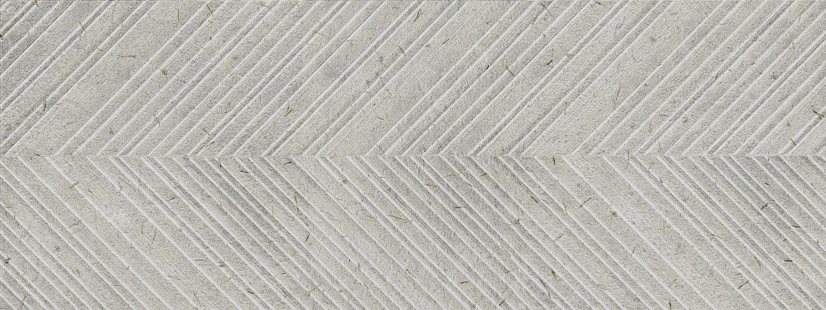 W Series - Cloud Textured Herringbone Satin 300x800mm Ceramic Tile