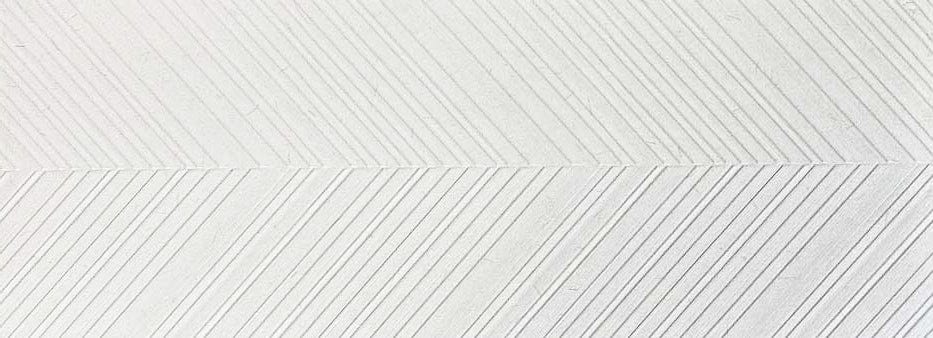 W Series - Snow Textured Herringbone Satin 300x800mm Ceramic Tile