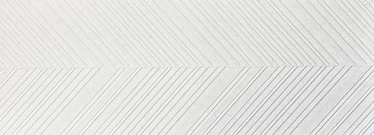 W Series - Snow Textured Herringbone Satin 300x800mm Ceramic Tile