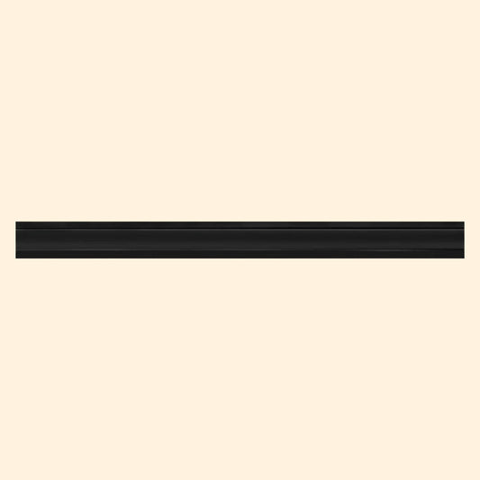 Ceramic Pencil 30x300mm Black Gloss Border Tile