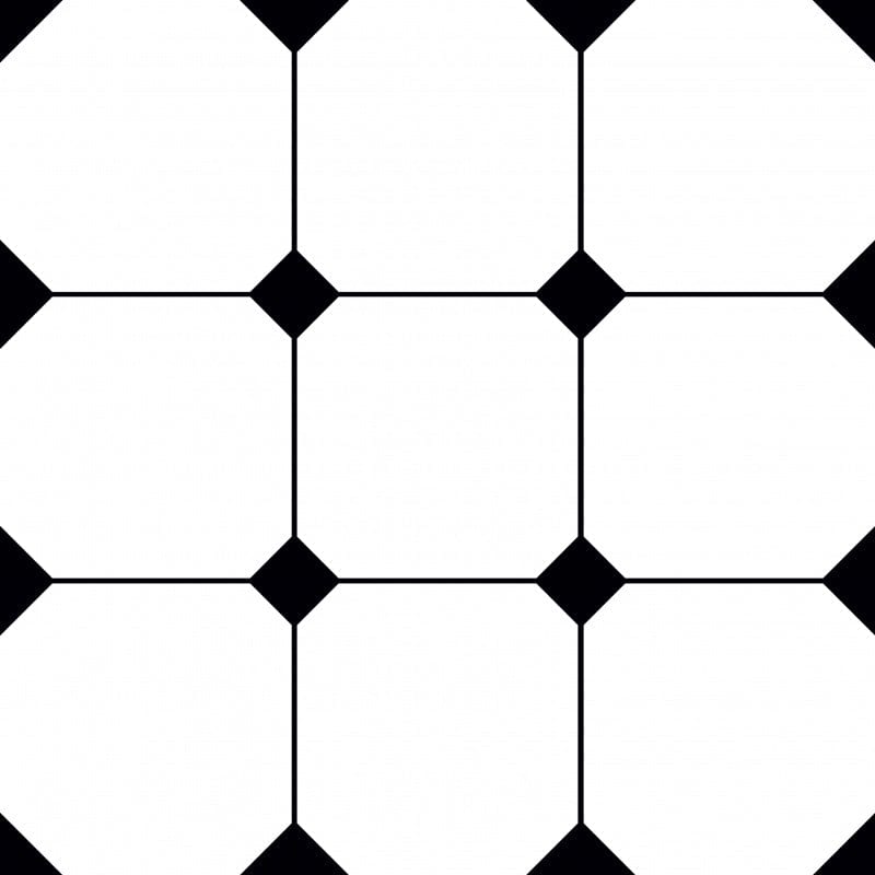 Metro Mod Series - Noir Matrix Quad Satin 400x400mm Ceramic Tile