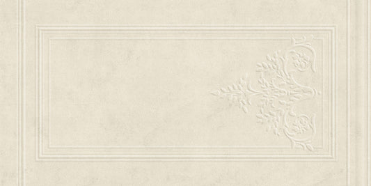 Manor Series - Baroque Blossom Misty Dawn Satin  400x800mm Ceramic Tile