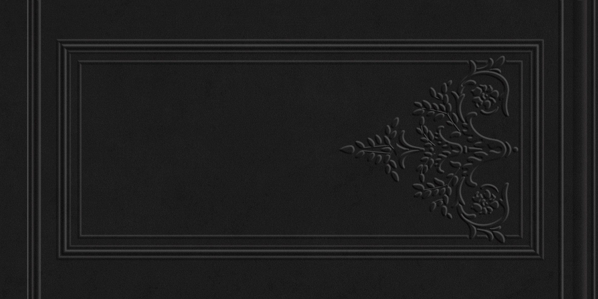 Manor Series - Baroque Blossom Midnight Majesty Satin 400x800mm Ceramic Tile