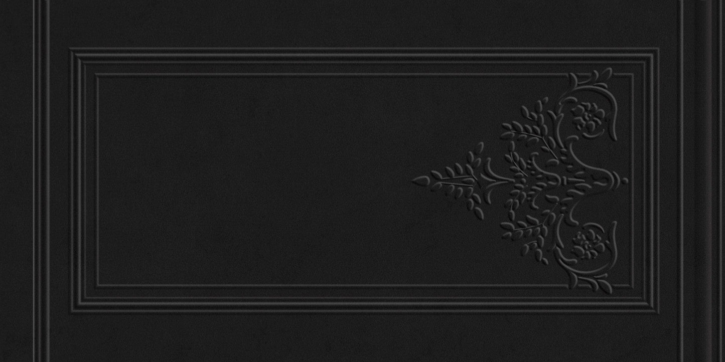 Manor Series - Baroque Blossom Midnight Majesty Satin 400x800mm Ceramic Tile