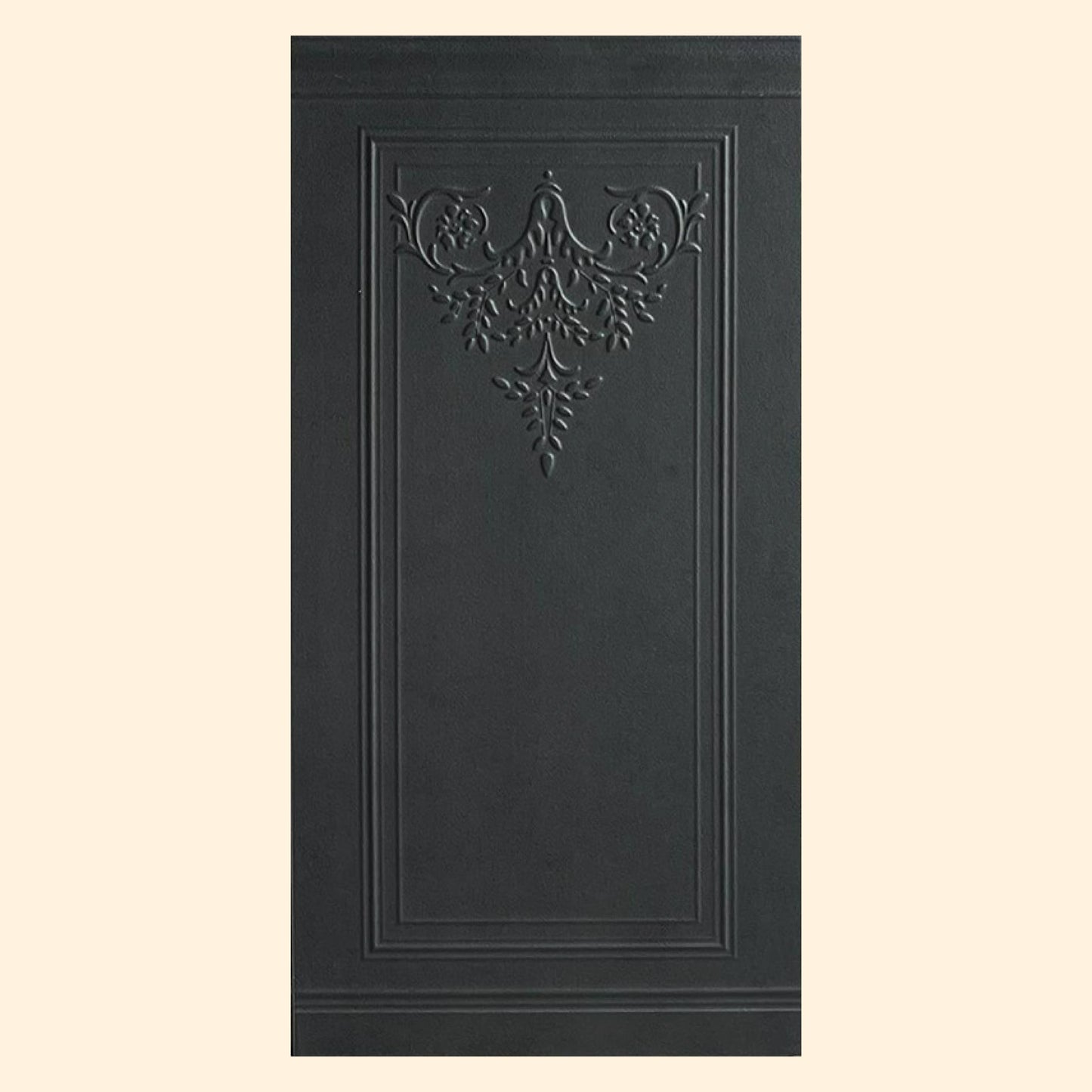 Cut Sample - Manor Series - Baroque Blossom Midnight Majesty 400x800mm Ceramic Tile (Cut Size: Approx. 200x400 mm)