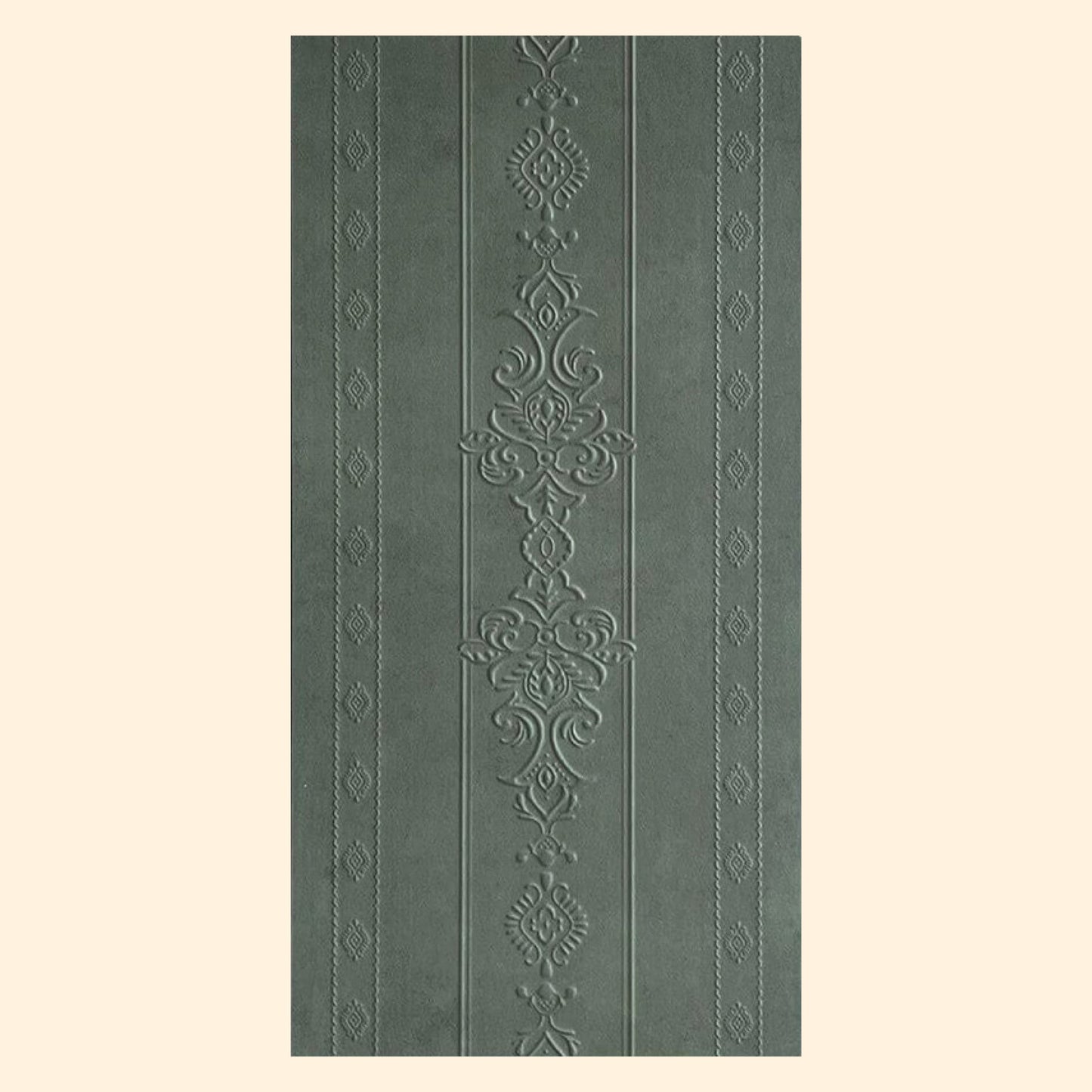 Cut Sample - Manor Series - Elysian Etchings Mystic Moss 400x800mm Ceramic Tile (Cut Size: Approx. 200x400 mm)