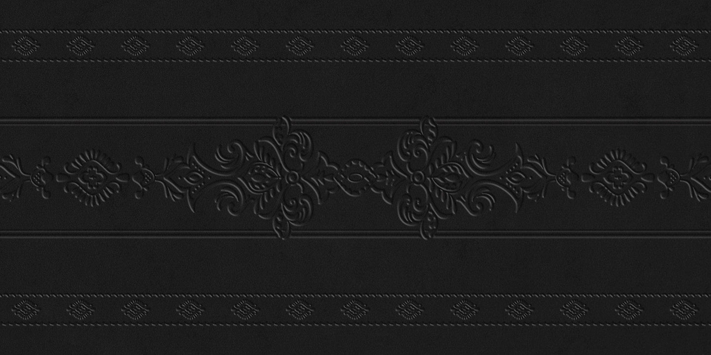 Manor Series - Elysian Etchings Midnight Majesty Satin 400x800mm Ceramic Tile
