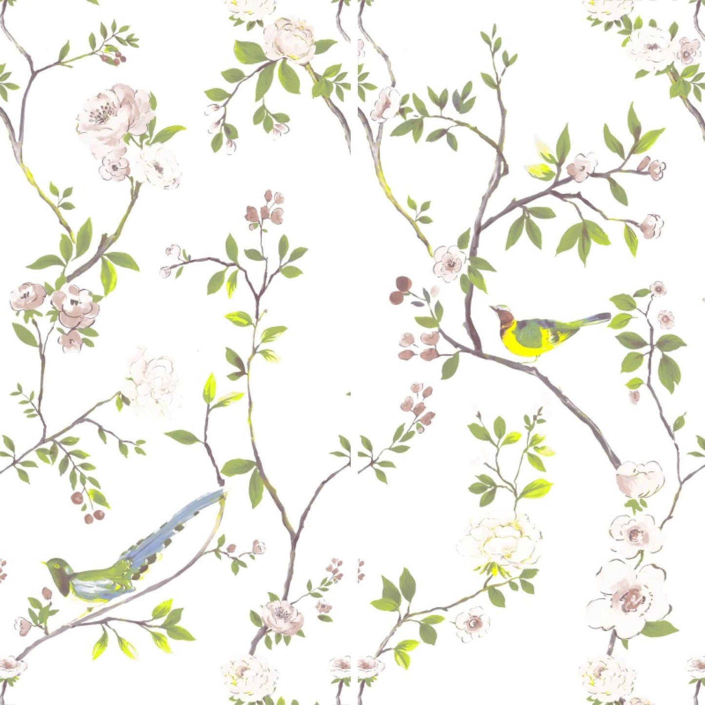 Bloom Series - Flora and Fauna Eternal Spring Satin 400x800mm Ceramic Tile