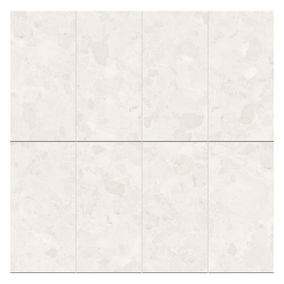 Sassi Series - Plaster Matt 600x1200mm Porcelain Tile - face layout