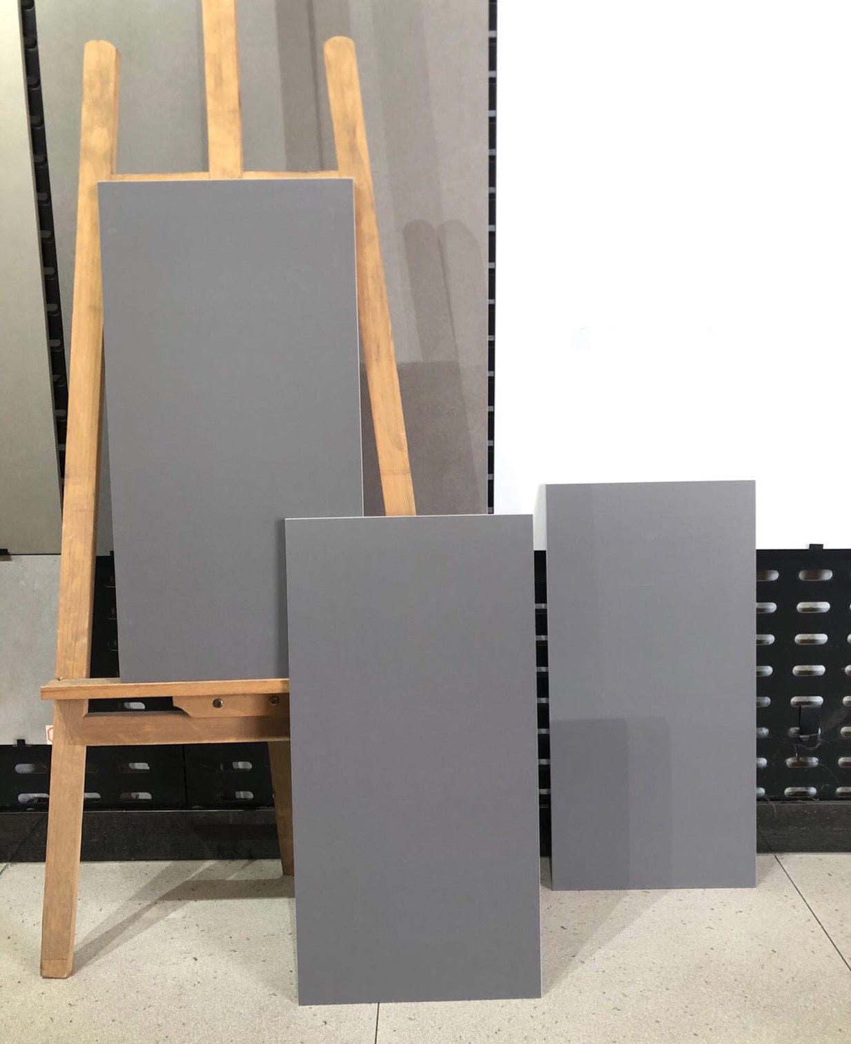 Artist's Palette Series - Space Grey Satin 300x600mm Ceramic Tile