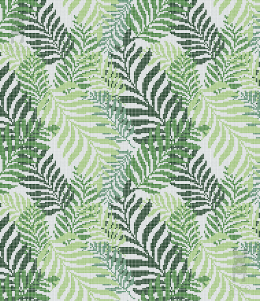 Artistic Mosaic - Leaves - Alexander Palm Leaves Set 1