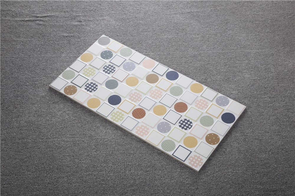 Geometry Bohemian Series - Milky Way Set 1 Satin 300x600mm Ceramic Tile