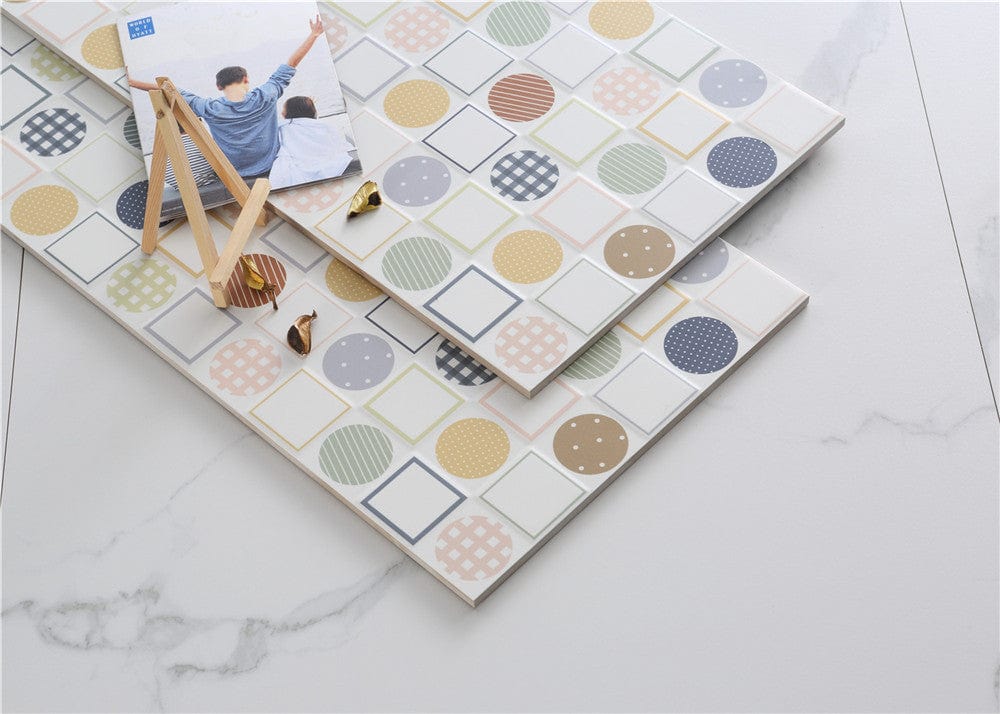 Geometry Bohemian Series - Milky Way Set 1 Satin 300x600mm Ceramic Tile